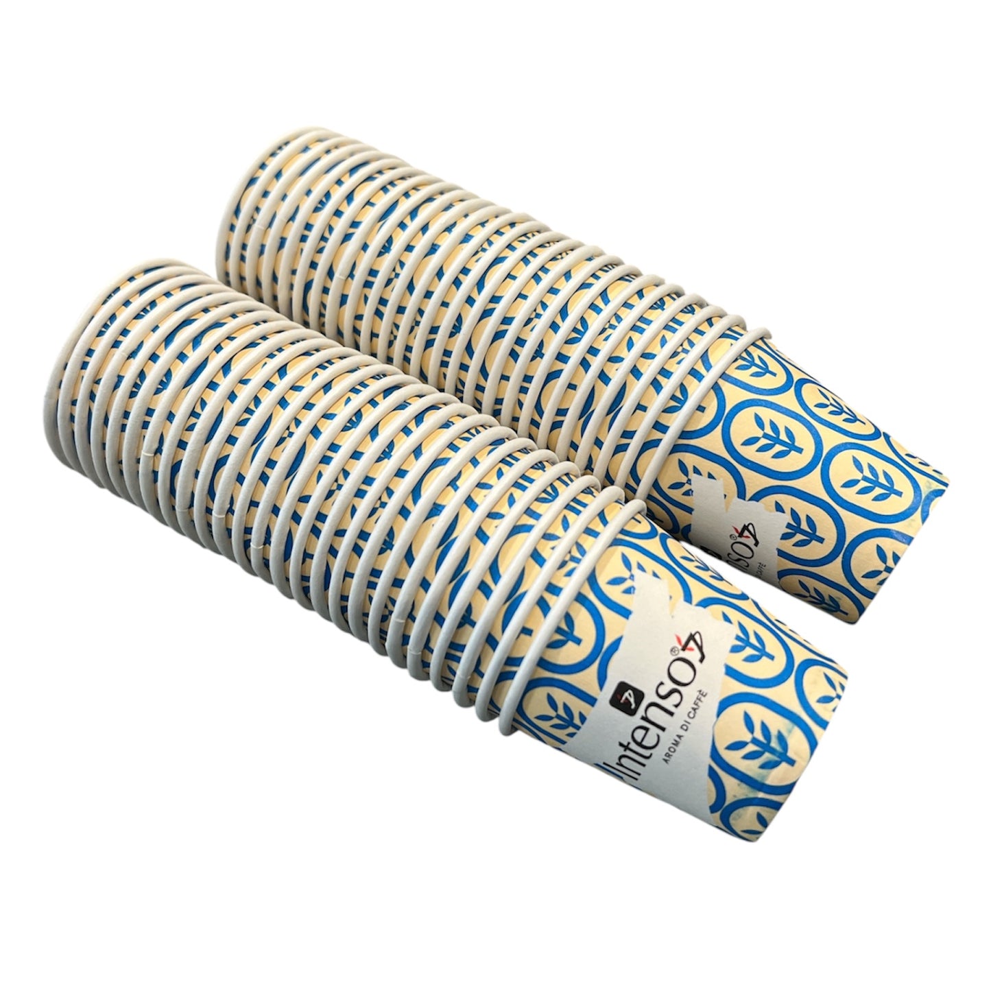 Intenso - 2oz Paper Cups for Espresso Coffee (50 Cups)