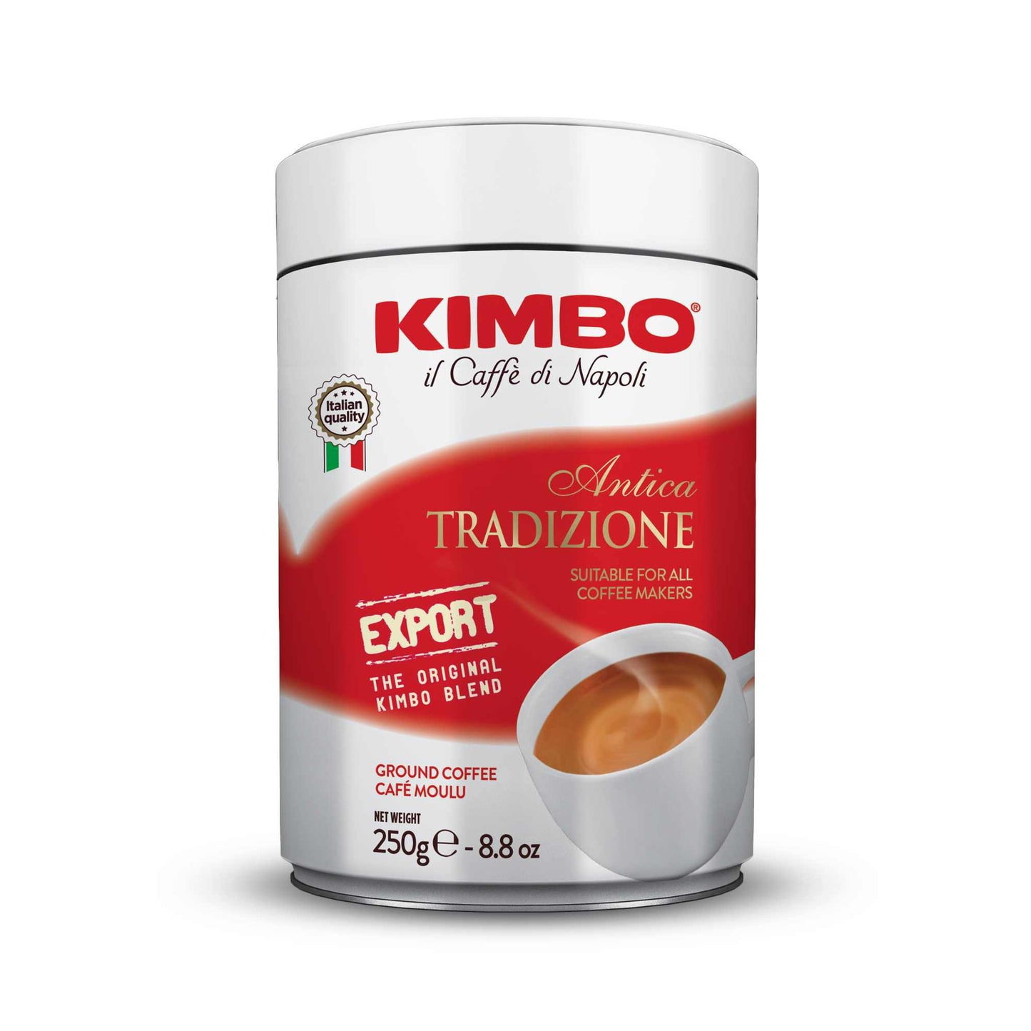 Kimbo - Antica - Ground Espresso Coffee - Can - 8.8oz (250g)