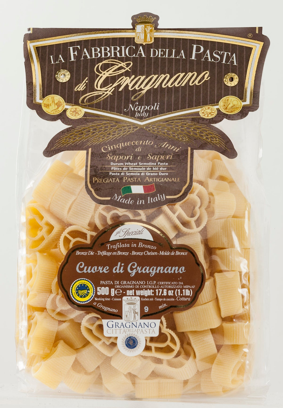 La Fabbrica Della Pasta Di Gragnano - Cuore di Grangnano - 500g (17.6 oz)