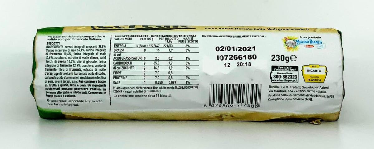 Barilla - Gran Cereale - Croccante con Riso - 230g