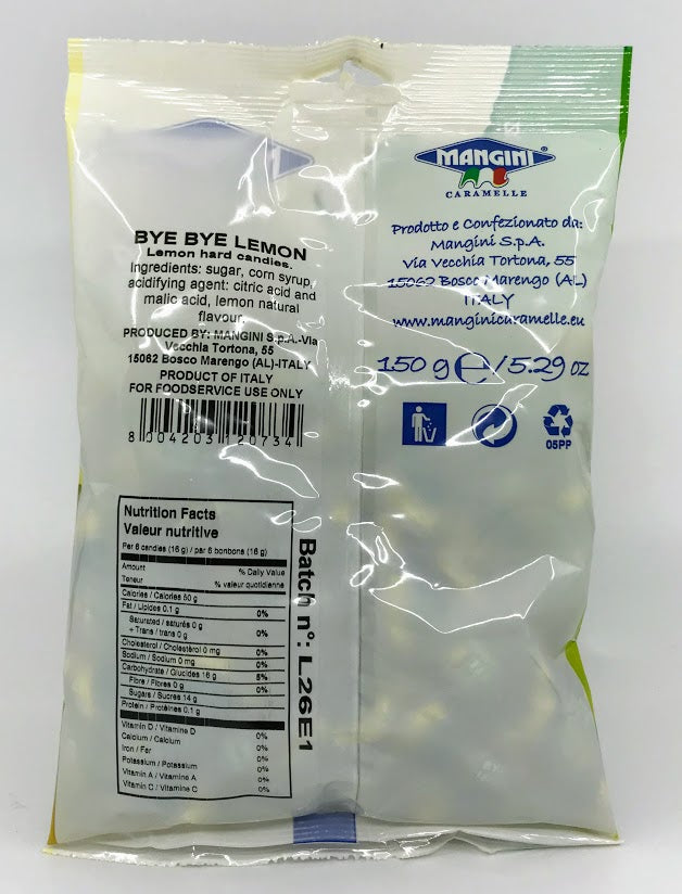 Mangini - Lemon Candy 150g ( 5.29 oz )