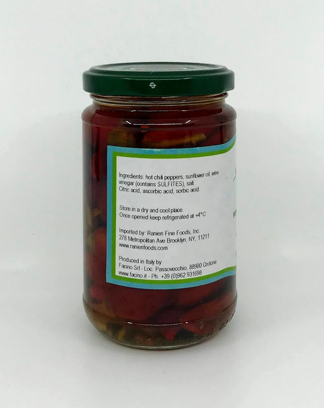Facino - Peperoncino Calabrese Piccante in Olio 260g (9.17oz)