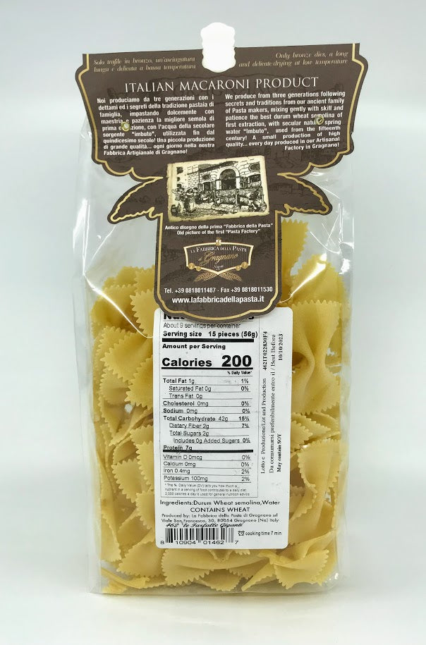 La Fabbrica Della Pasta Di Gragnano - Le Farfalle Giganti - 500g (17.06 oz)