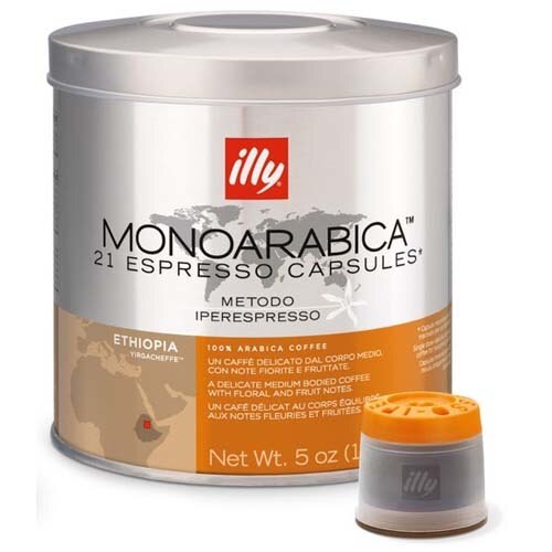 illy Iperespresso Capsules - Monoarabica - Ethiopia - 18 Capsules