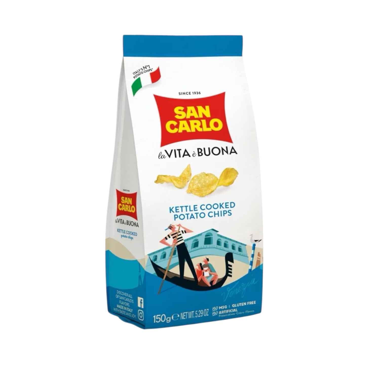 San Carlo - Kettle Cooked Potato Chips - 150g - Gluten Free