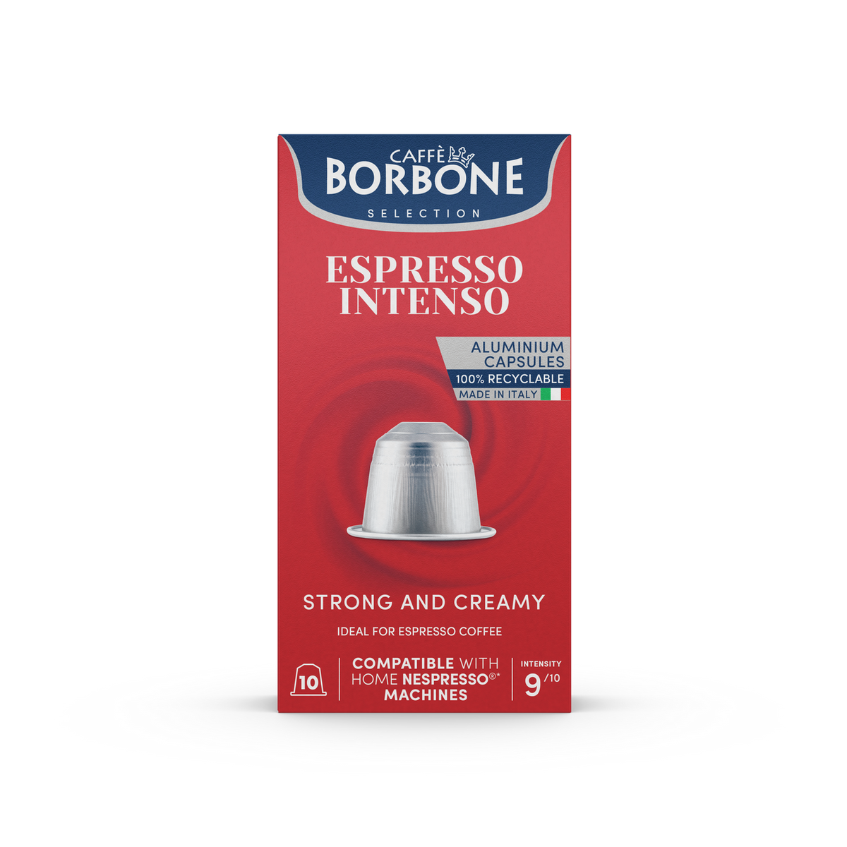 Caffe Borbone - Intenso Nespresso Capsules - 10 Aluminum Capsules/box