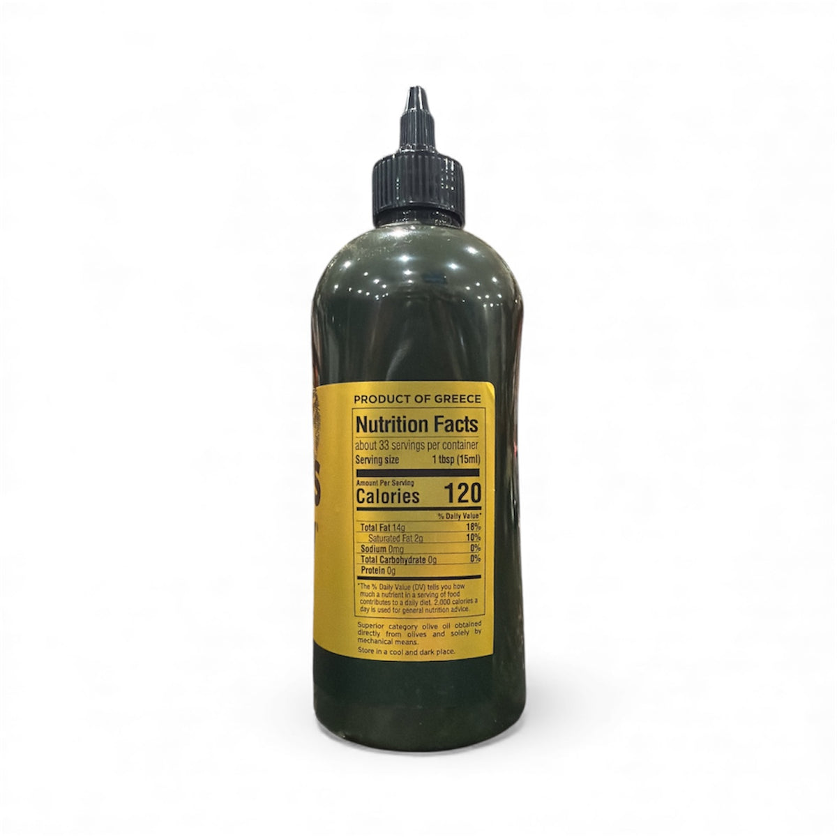 Iliada - Kalamata PDO - Extra Virgin Olive Oil - Gold - Squeeze Bottle - 500ml (17 oz)