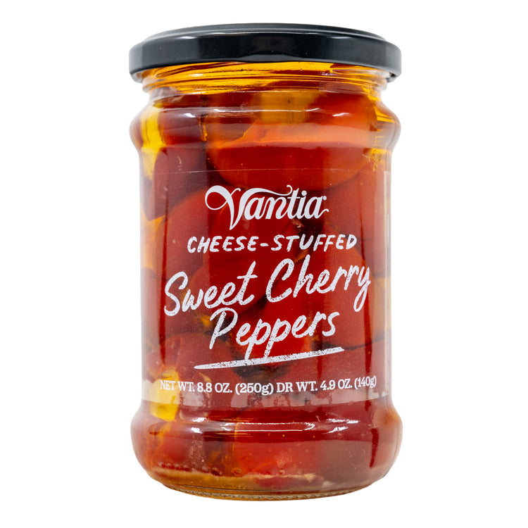 Vantia - Sweet Cherry Peppers - Stuffed with Cheese - 140g (4.9oz)
