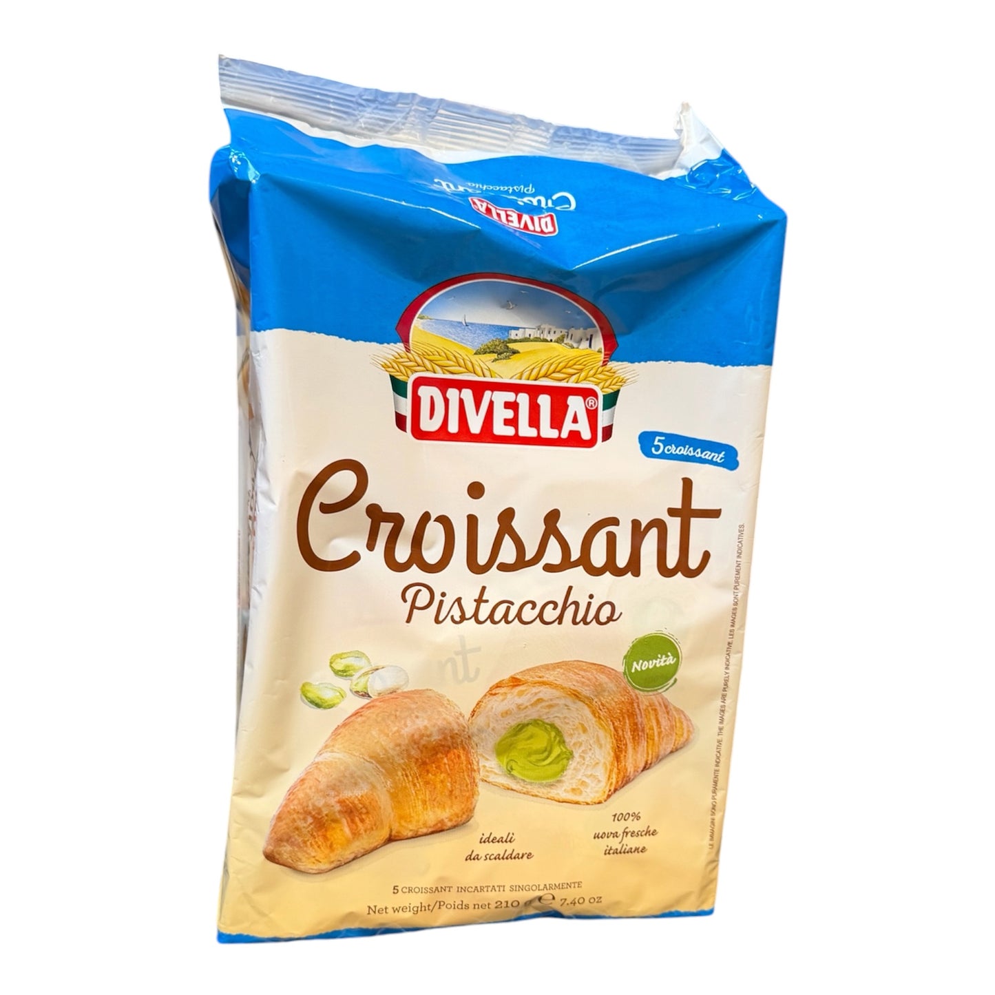 Divella - Croissant Pistacchio - 5 pcs - 210g (7.40oz)