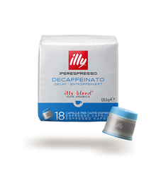 illy iperEspresso Capsules - Decaf Capsule - 18 Capsules (Blue)
