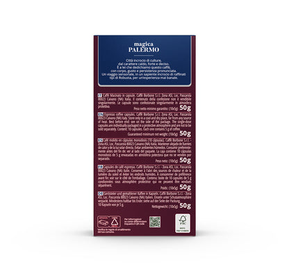 Caffe Borbone - Palermo Nespresso Capsules - 10 Aluminum Capsules/box