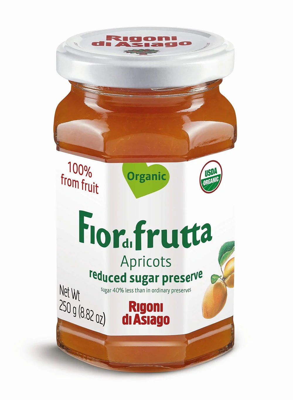 Rigoni - Fior di Frutta - Reduced Sugar Presence - Apricot - 250g (8.82oz)