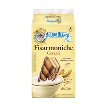 Mulino Bianco - Fisarmoniche Cereali - Con Crema di Malto e Cacao - 8 pcs