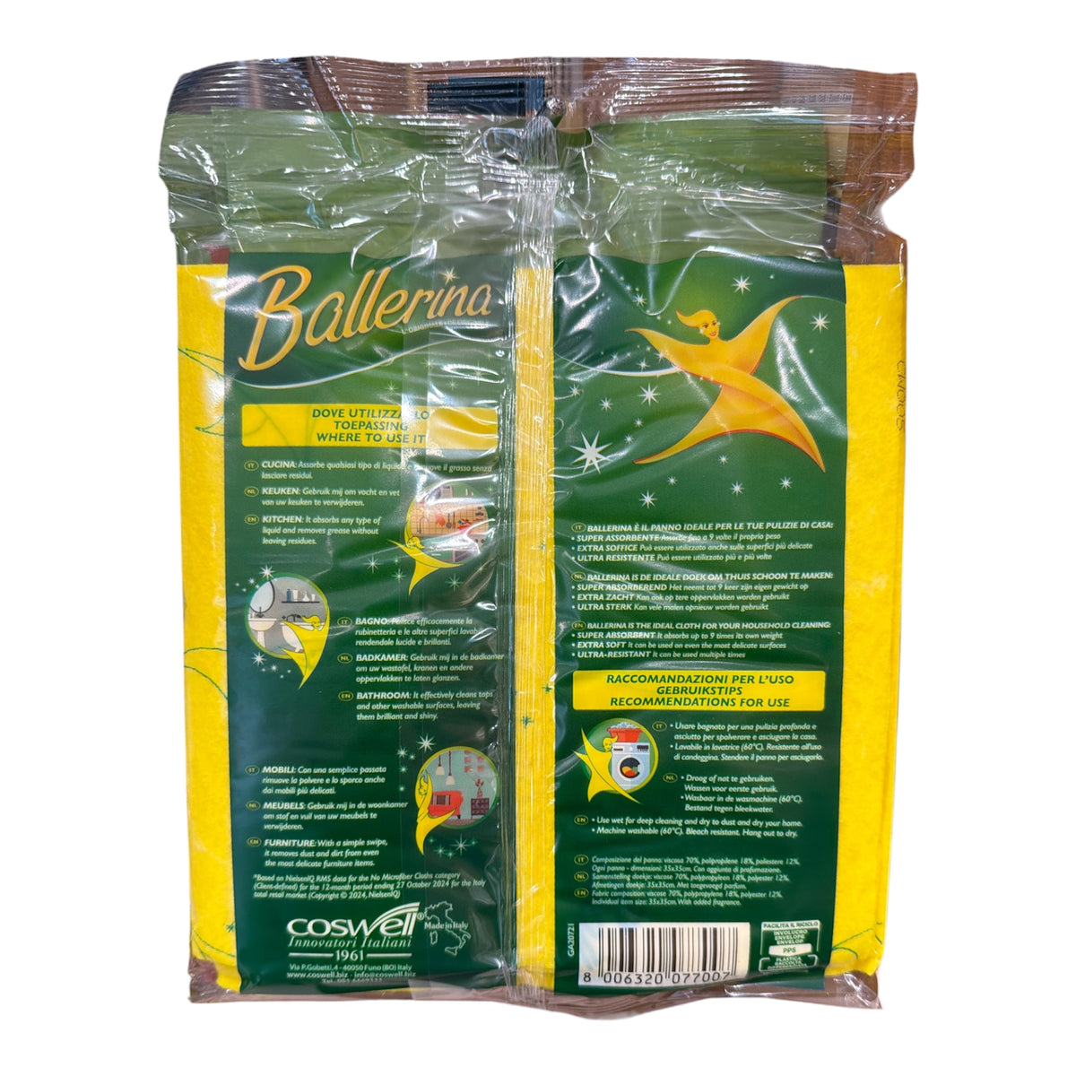 Ballerina - Panno Giallo - 3pcs