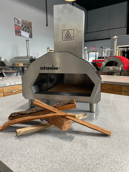 ilFornino® Nino - Stainless Steel Wood / Gas Burning Pizza Oven - Counter Top