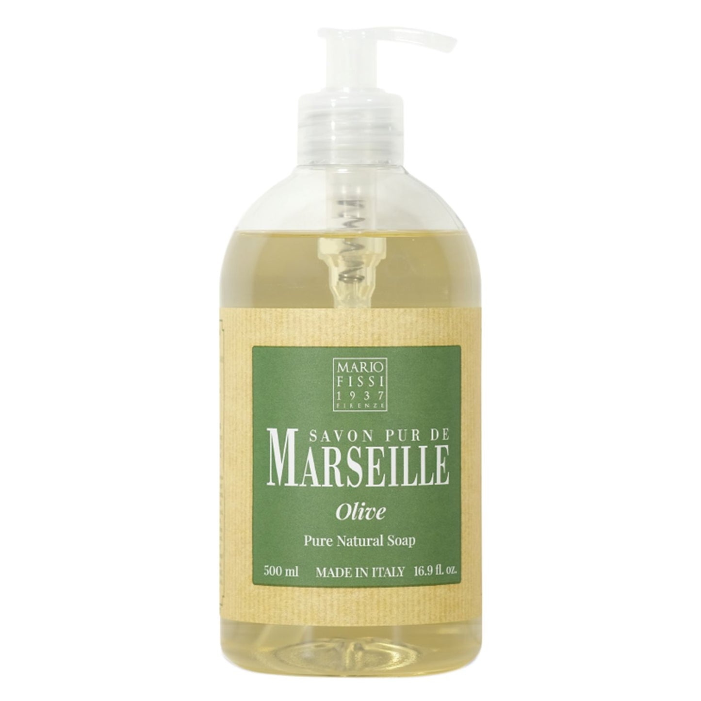 Fissi - Savon Pur De Marselle - Natural Liquid Soap - Olive - 500ml (16.fl)