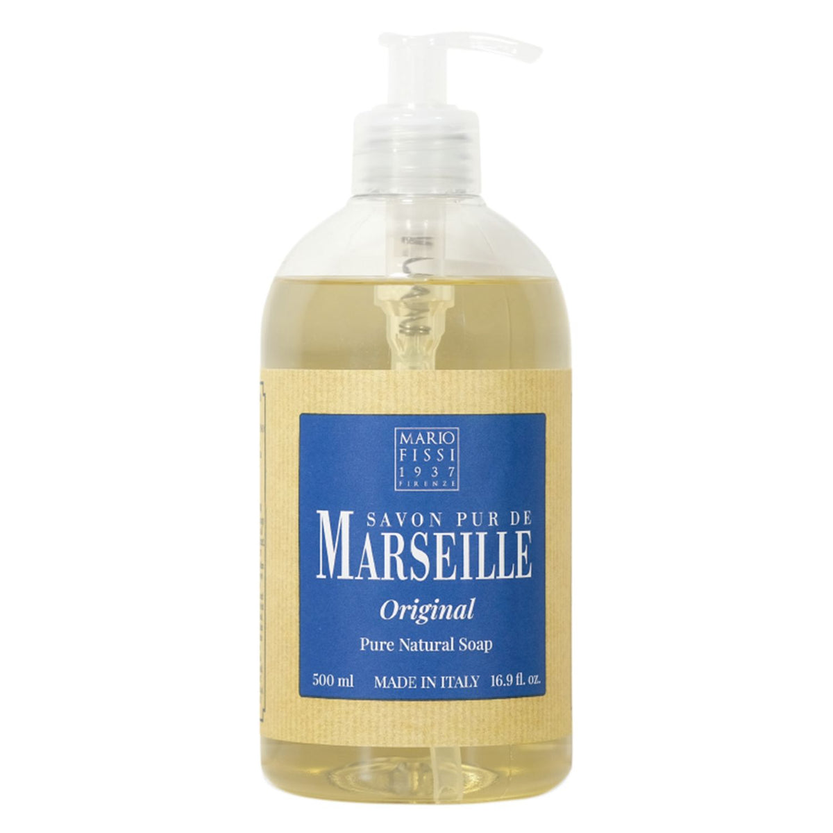 Fissi - Savon Pur De Marselle - Natural Liquid Soap - Original - 500ml (16.5Fl)