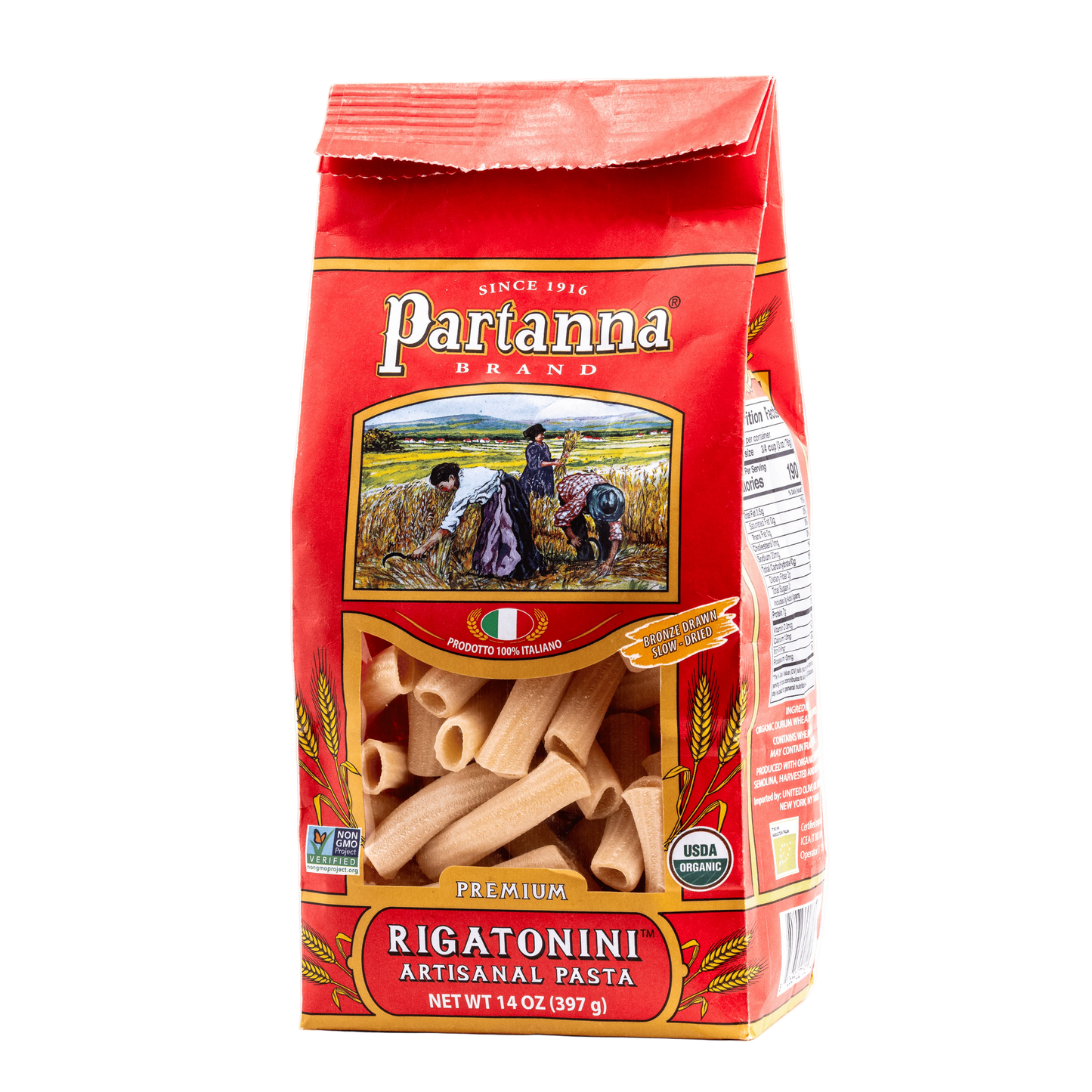 Partanna - Rigatonini - Artinasal Pasta - 397g (14 oz)