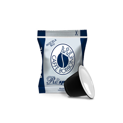 Caffe Borbone - Blu Respresso Nespresso Compatible Capsules - 100 Capsules (Blue)
