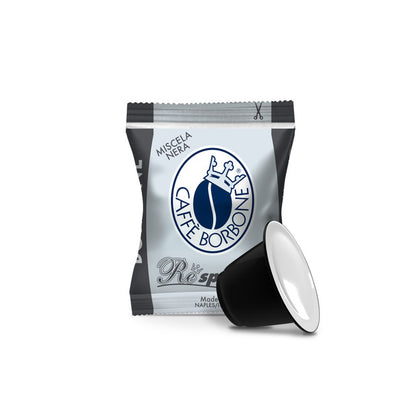 Caffe Borbone - Nera Respresso Nespresso Compatible Capsules - 100 Capsules (Black)