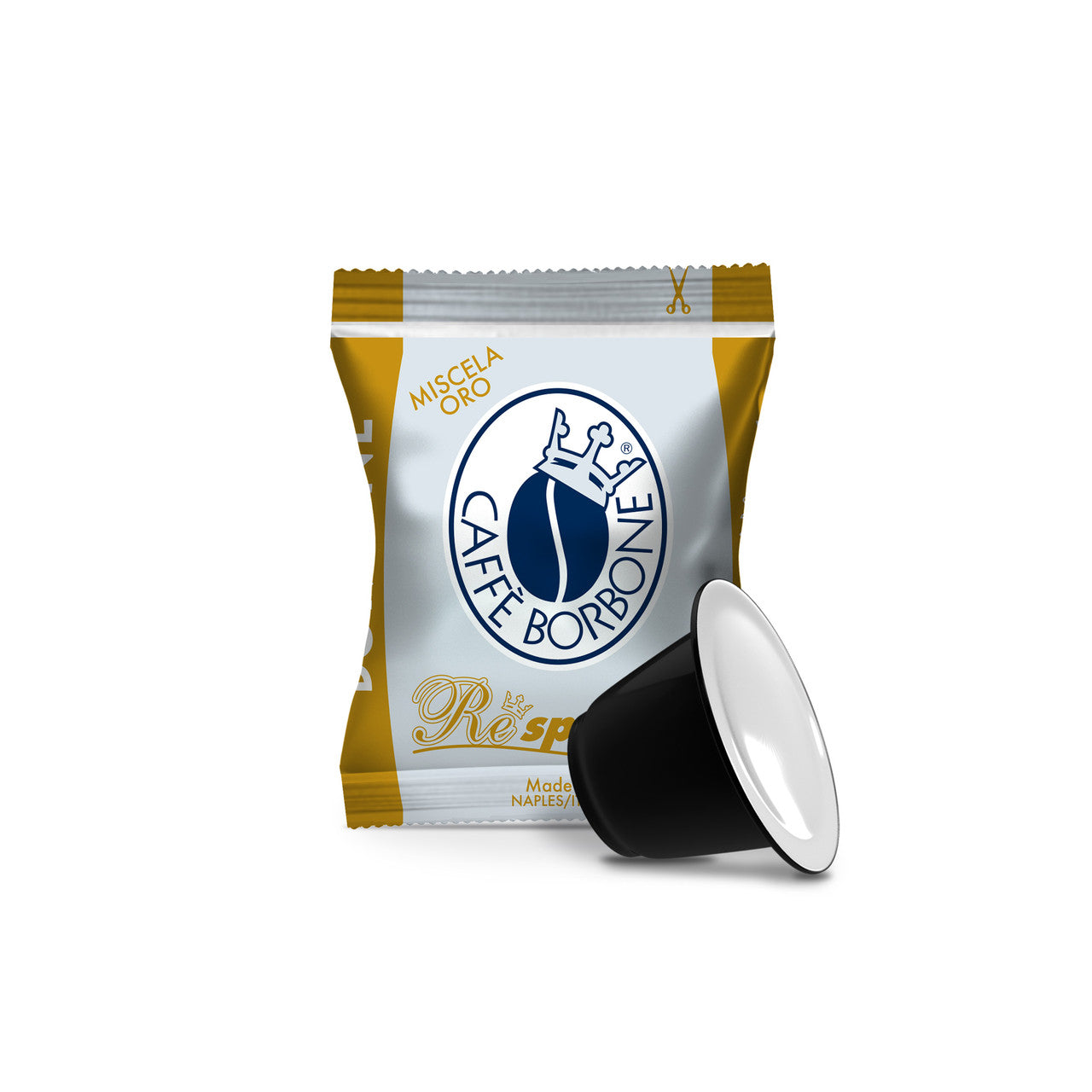 Caffe Borbone - Oro Respresso Nespresso Compatible Capsules - 100ct (Gold)