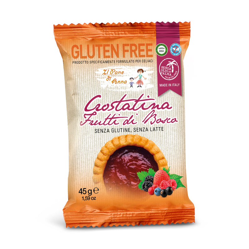 Rivetti - Crostatina Frutti Di Bosco - Milk Free - Gluten Free - (6pcs of 45g Each)