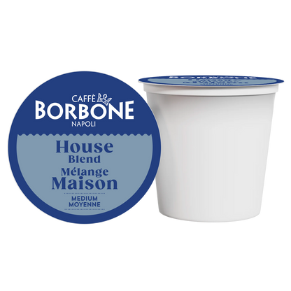 Caffe Borbone - 100% Arabica House Blend K-Cups - Medium Roast - 100g