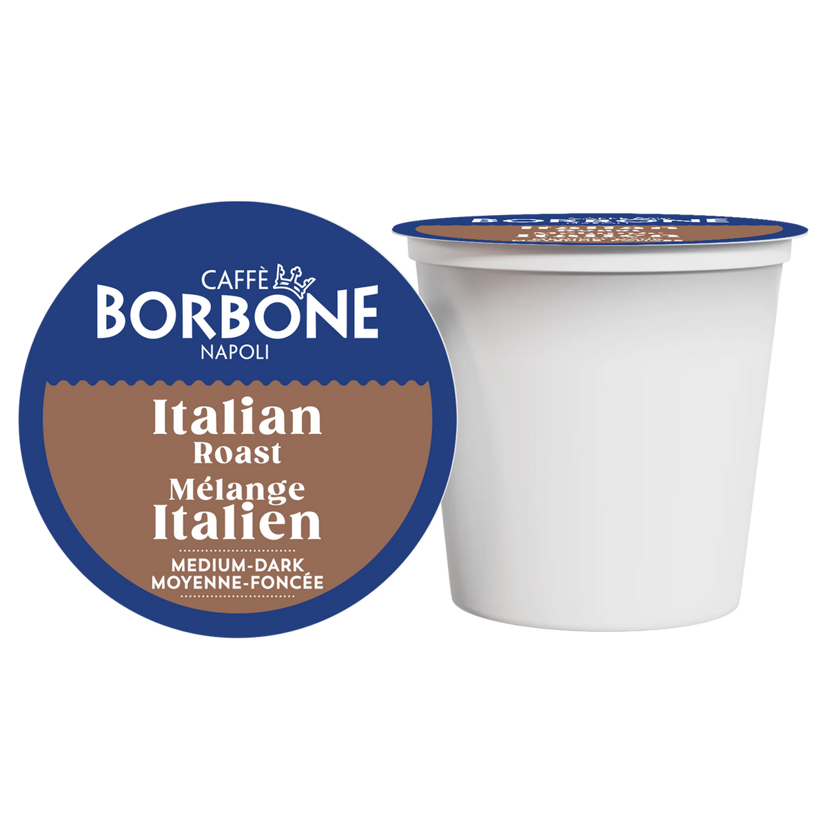 Caffe Borbone - Italian Roast K-Cups - Medium - Dark Roast - 100g