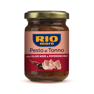 Rio Mare - Pesto al Tonno - con Olive Nere e Peperoncino - 130g