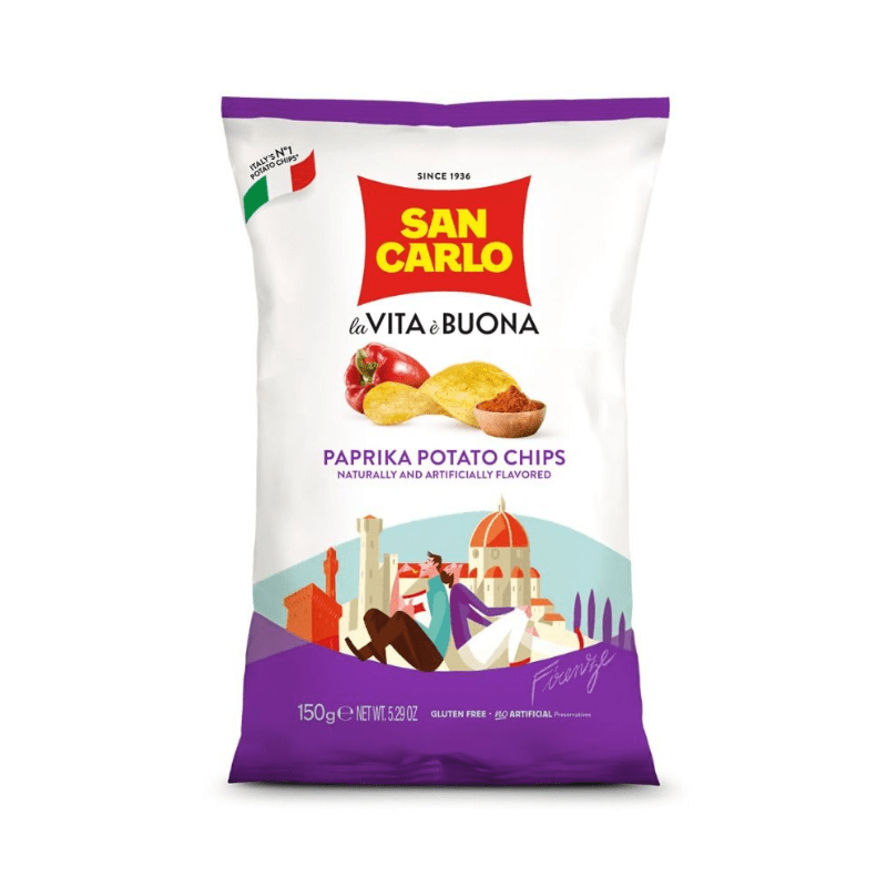 San Carlo - Paprika potato Chip - 150g (5.29oz)