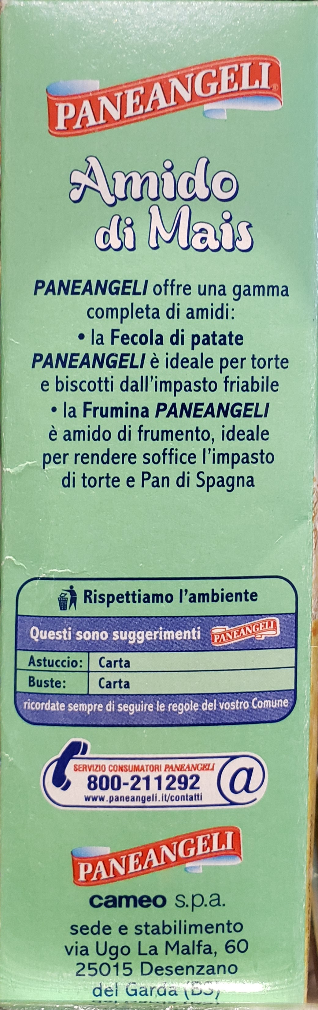 Paneangeli -  Amido di Mais - 250 g