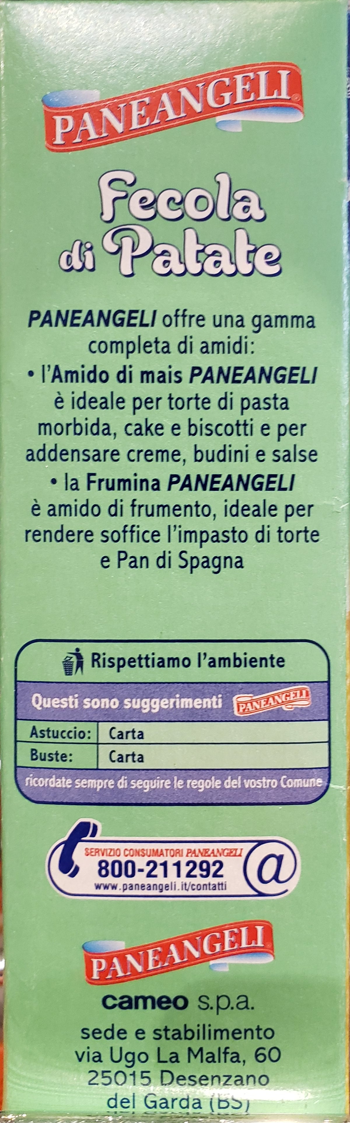 Paneangeli - Fecola di Patate - 250g