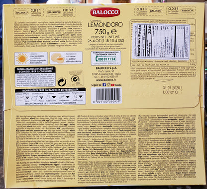 Balocco - Colomba LemonDoro - 750g