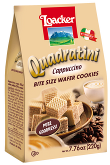 Loacker - Quadratini Cappuccino Wafers - 220g (7.76oz)