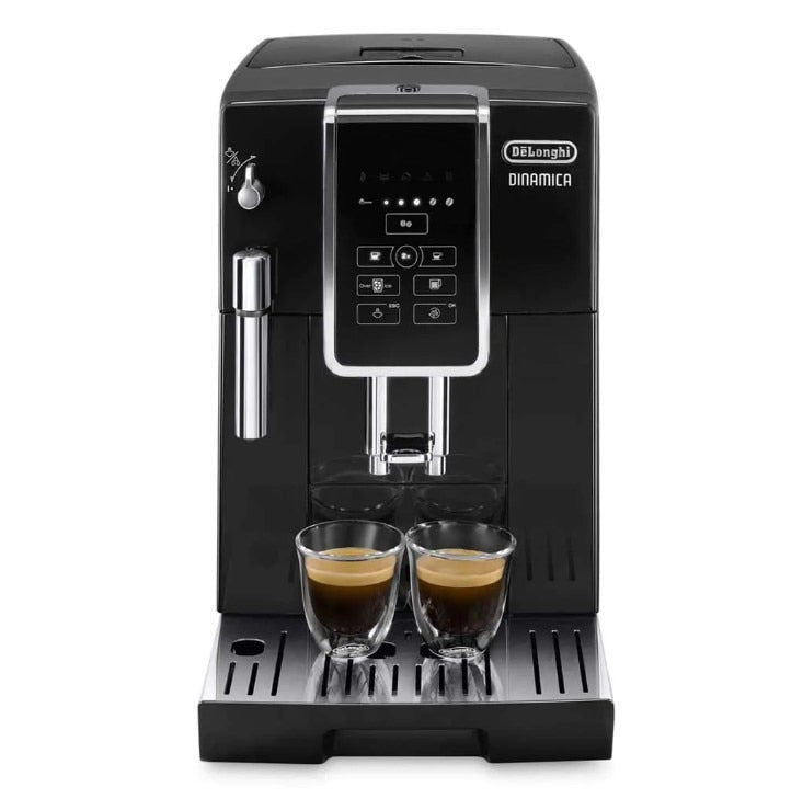 Delonghi Dinamica Automatic Coffee & Espresso Machine with Iced Coffee, TrueBrew Over Ice, Black - ECAM35020B