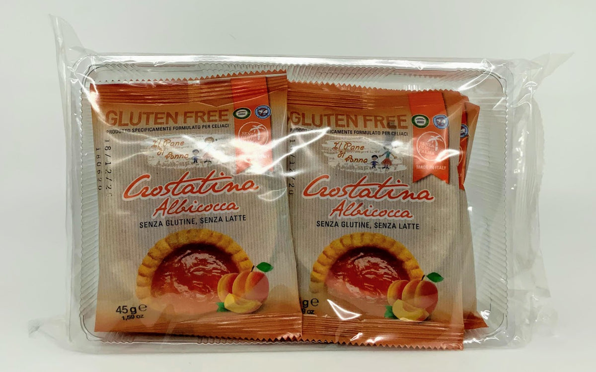Rivetti - Crostantina Apricot - Milk Free - Gluten Free - (6 bags 45g each)