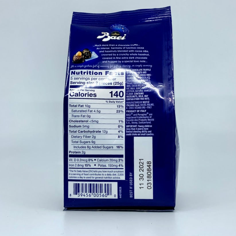 Baci Perugina – 70% Dark Truffles with Whole Hazelnuts – 10pcs – 125g (4.4oz)