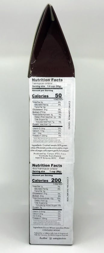 La Fabbrica Della Pasta - Le Specialita' - 'e Fusilloni & Sugo alle Olive - 250g (8.8 oz) and 180g