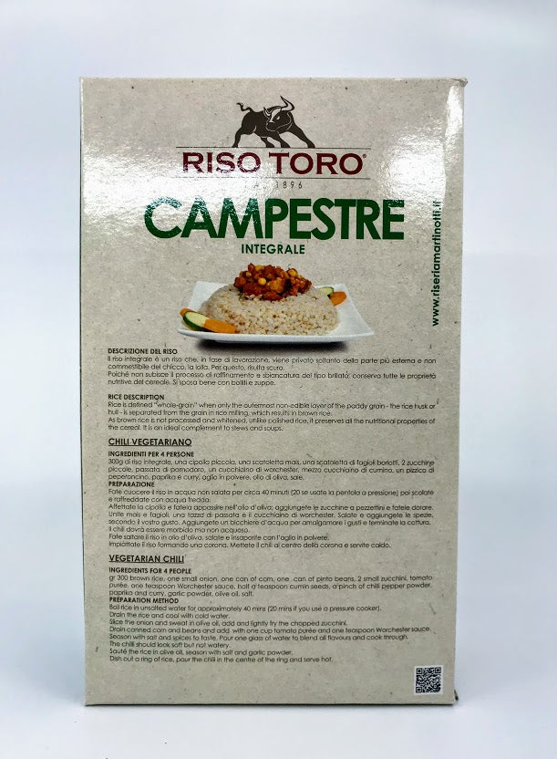 Riso Toro - Riso Campestre Integrale - 1000g
