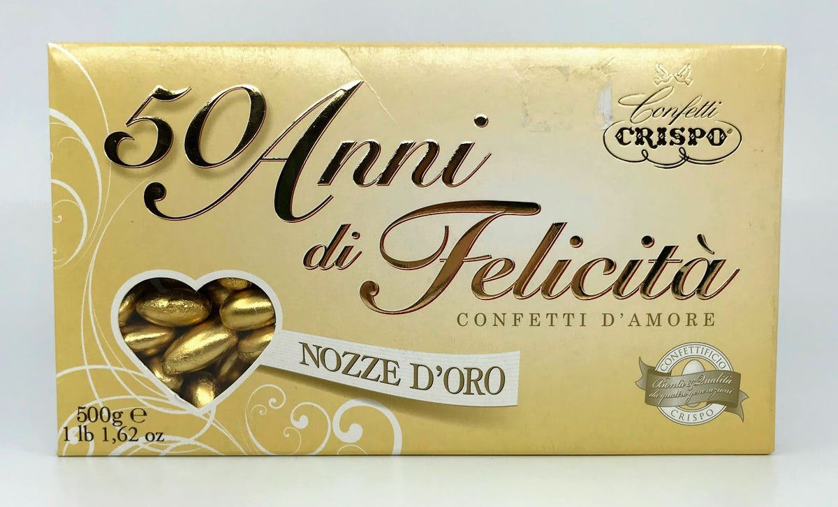 Confetti Crispo - Jordan Almonds Gold - 500g