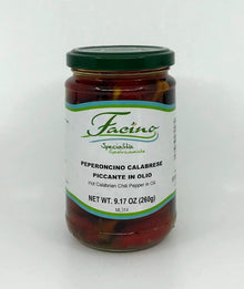 Facino - Peperoncino Calabrese Piccante in Olio 260g (9.17oz)