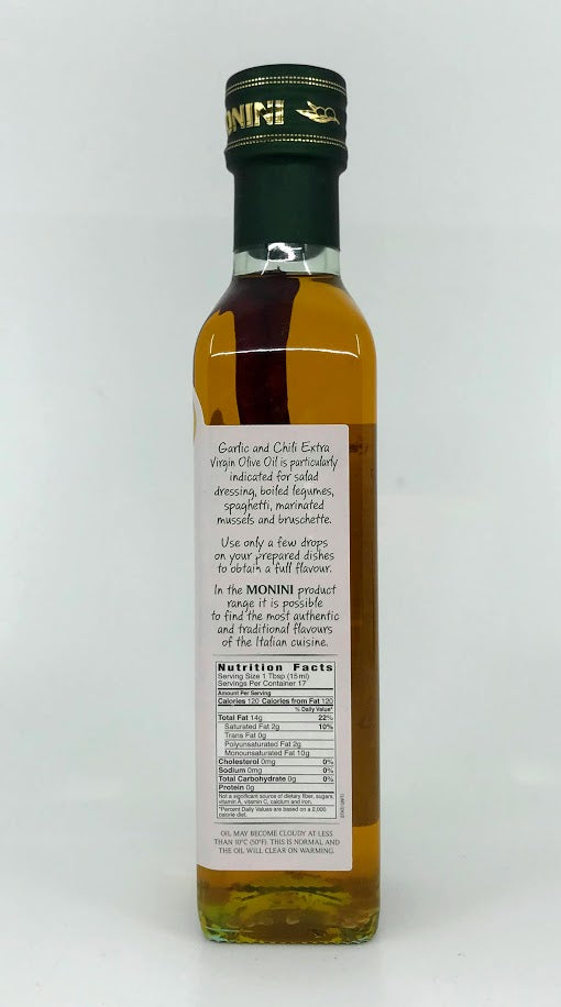 Monini - Garlic & Chili Olive Oil - 250 ml