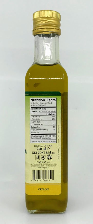 Cinquina - Lemon Oil - 250ml (8.5 fl. oz)