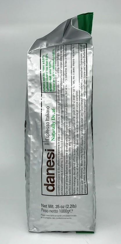 Danesi Caffe Decaf Espresso Whole Beans Bag