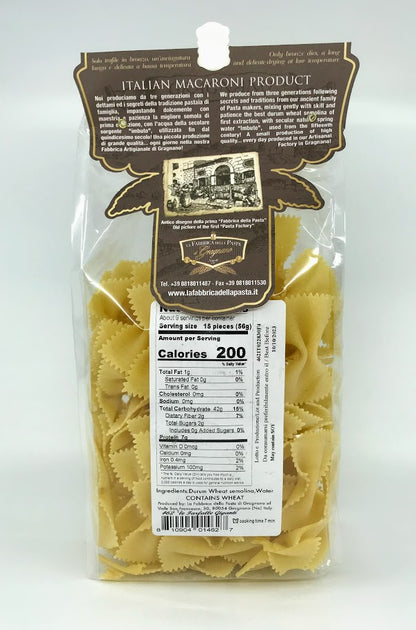 La Fabbrica Della Pasta Di Gragnano - Le Farfalle Giganti - 500g (17.06 oz)