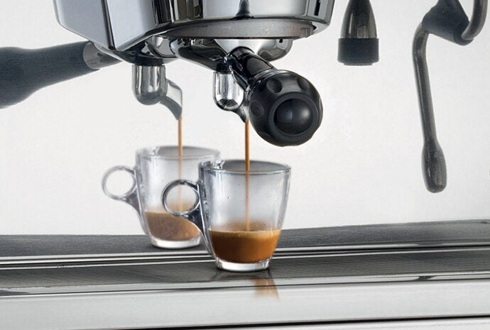 Faema E98 2 Group Automatic Commercial Espresso Machine (White / Stainless)