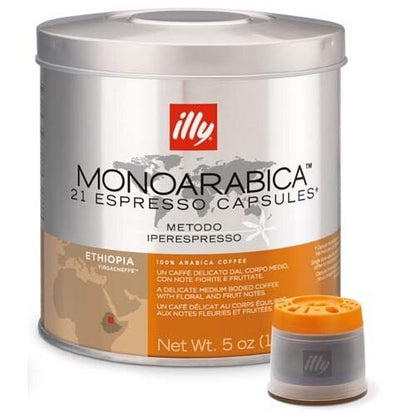 illy Iperespresso Capsules - Monoarabica - Ethiopia - 18 Capsules