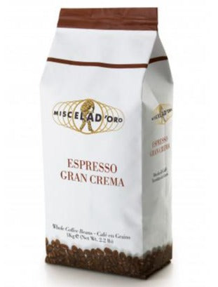Miscela d'Oro Gran Crema Espresso Whole Beans 2.2 lb Bags