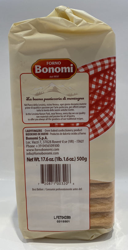 Bonomi - Savoiardi - Ladyfingers - 500g (17.6 oz)