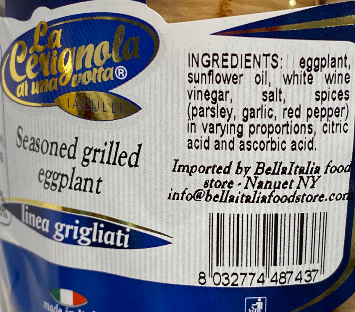 La Cerignola - Seasoned Grilled Eggplant - 19.40 oz